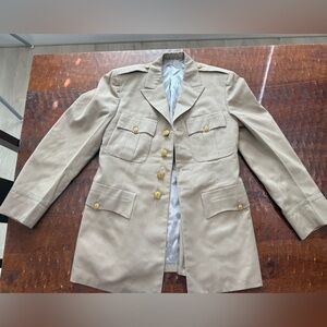 Vintage Military Uniform Gold Button Coat Lautersteins